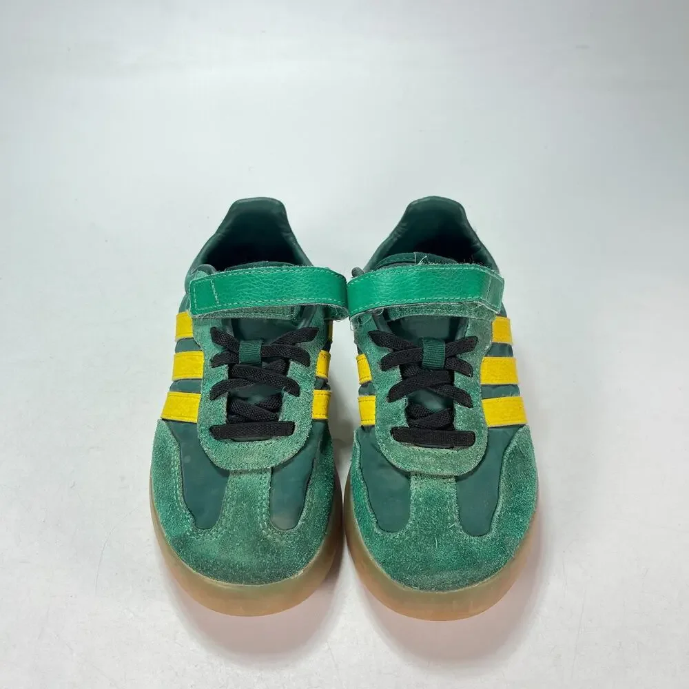 adidas Barreda Decode Green Yellow Hook & Loop Straps Shoes JQ8848 Youth Size 2